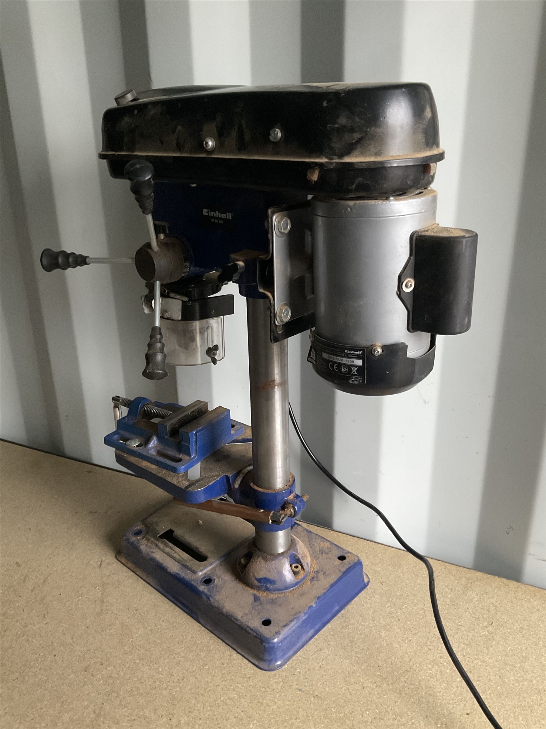 Einhell BT-BD 501 Pillar drill with Clarke 3 cast iron drill press vice and Stanley Bridges drill press - THIS LOT IS TO BE COLLECTED BY APPOINTMENT FROM DUGGLEBY STORAGE, GREAT HILL, EASTFIELD, SCARBOROUGH, YO11 3TX