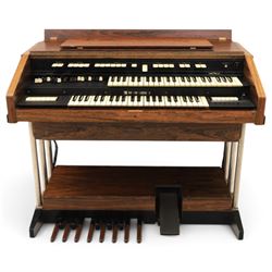 Hammond TTR 100 electric organ, with a palisander effect veneer, H94cm, W110cm