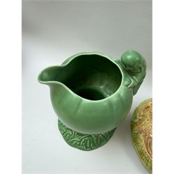 Collection of Sylvac, including posy vase, jug and dog figure, together with a Hornsea Fauna jug