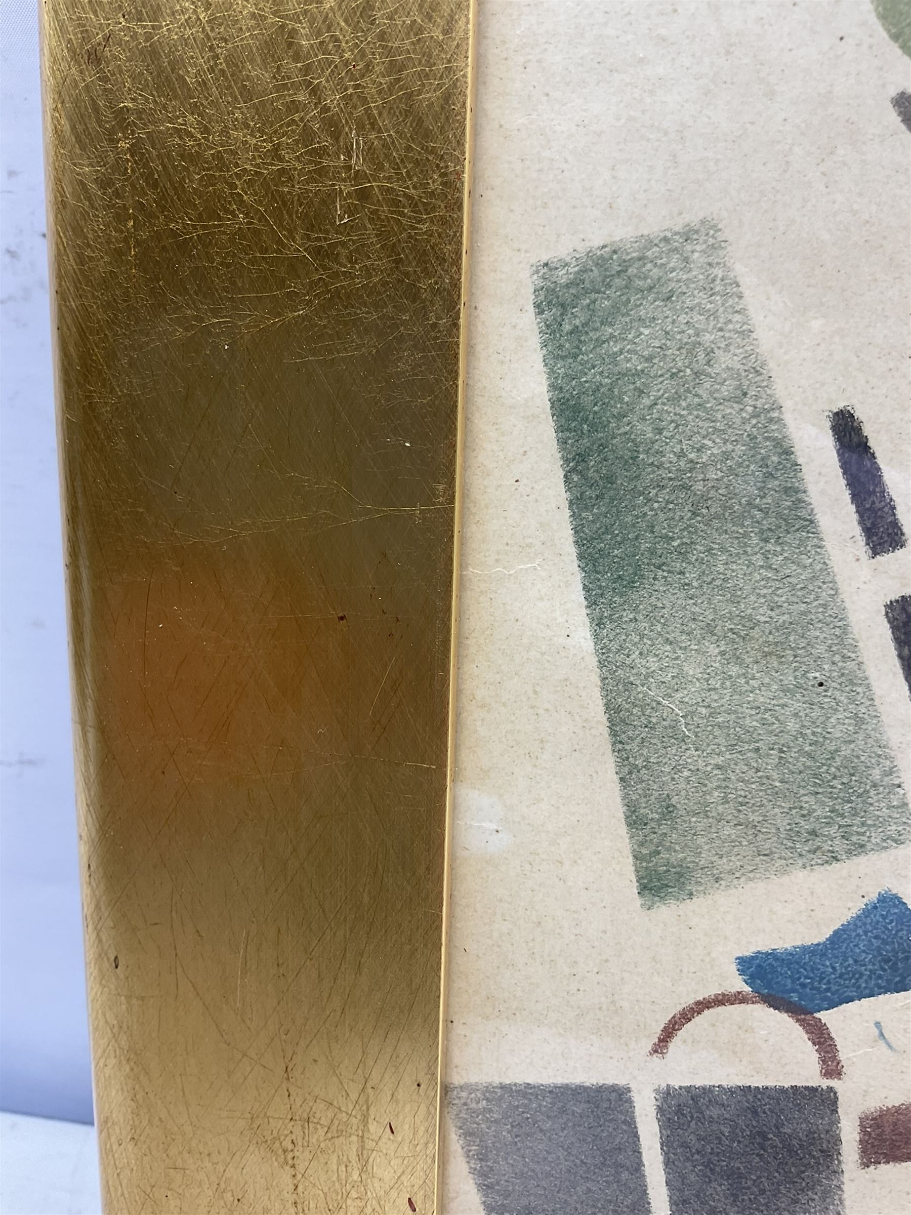 Vladimir Vasilyevich Lebedev (Russian 1891-1967): Walking Lady, lithograph 20cm x 28cm