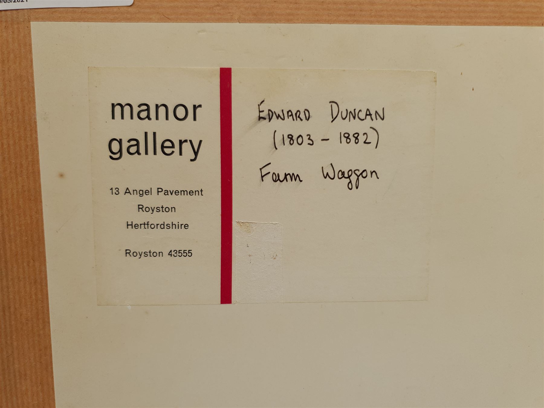 Edward Duncan RWS (British 1803-1882): The Farm Wagon, pen and watercolour signed 11cm x 17cm