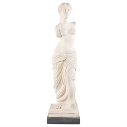20th century resin sculpture, modelled as the Venus de Milo, H77cm