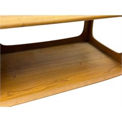 Lucian Ercolani for Ercol - mid-20th century elm and beech 'Minerva' coffee table