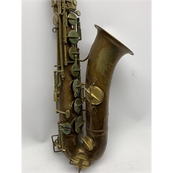 Sioma Paris brass tenor saxophone for restoration or wall display L82cm