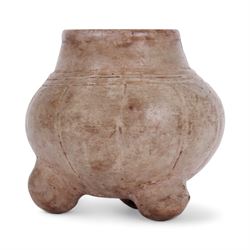 Maya pottery tetrapod bowl or jar, the c