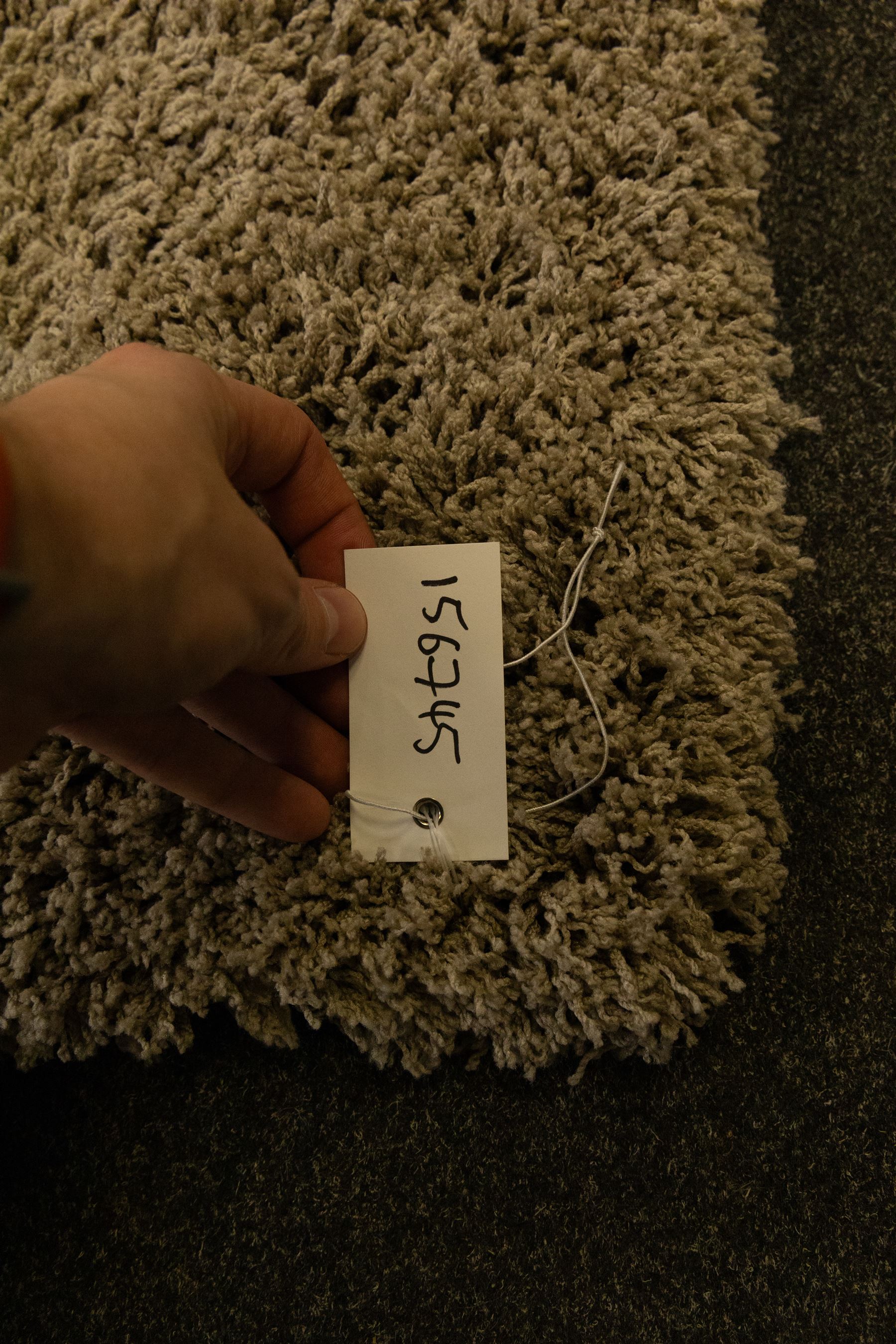 Next Home - large beige coloured cosy twist rug, polyester main with a cotton backing