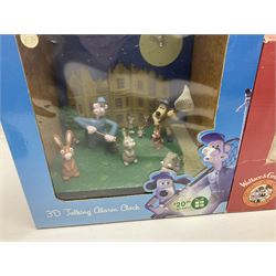 Nintendo Super Mario Bros 1992 Zeon alarm clock, Wallace and Gromit alarm clocks and further collectables 