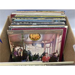 Quantity of predominantly rock and pop vinyl LPs to include The Who, Bob Dylan, The Kinks, Foreigner, ELO,  Elton John, The Human League, Paul Simon etc