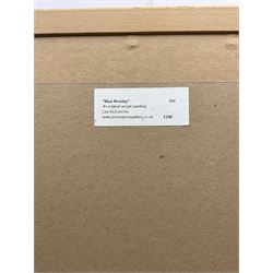 Lee McConville (British 1954-): 'Blue Monday', acrylic on canvas signed, titled verso 48cm x 38cm 