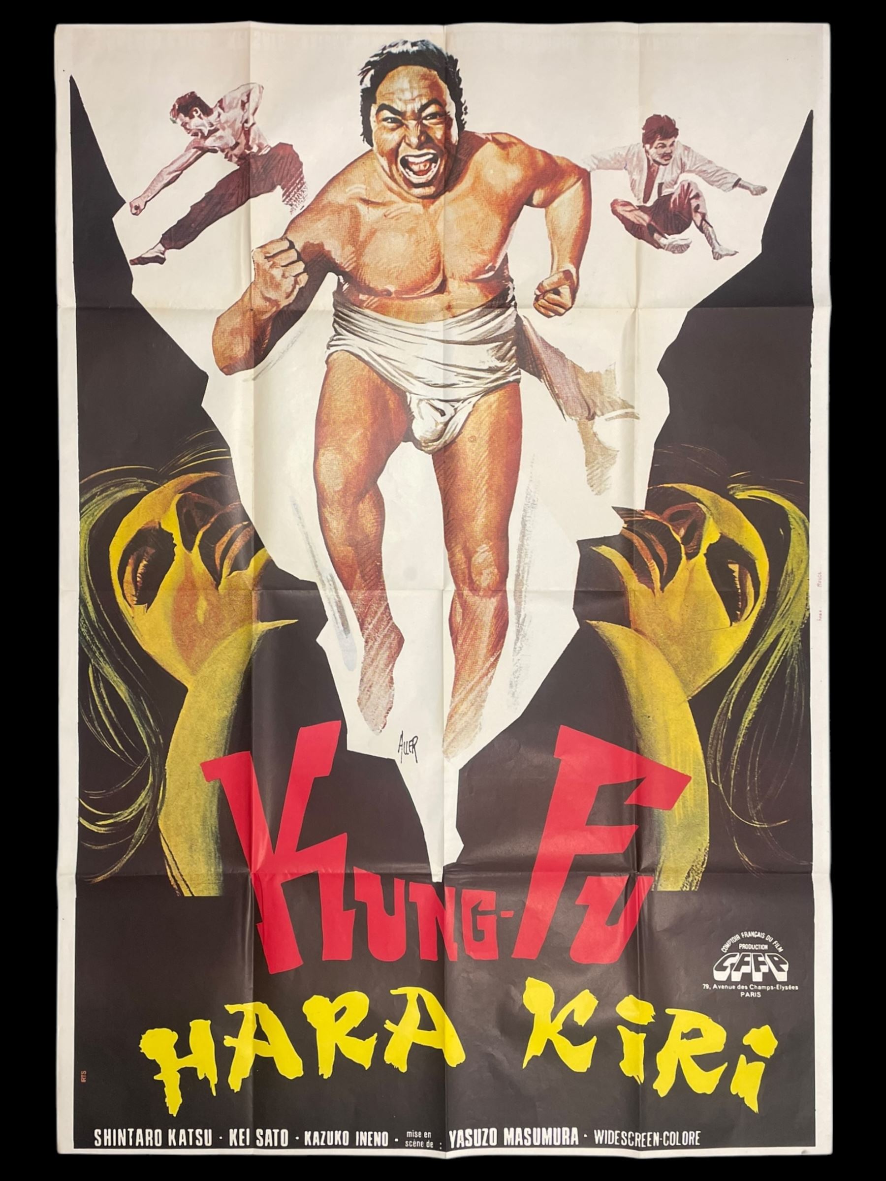 'Kung-Fu Hara Kiri' film poster 160cm x 109cm