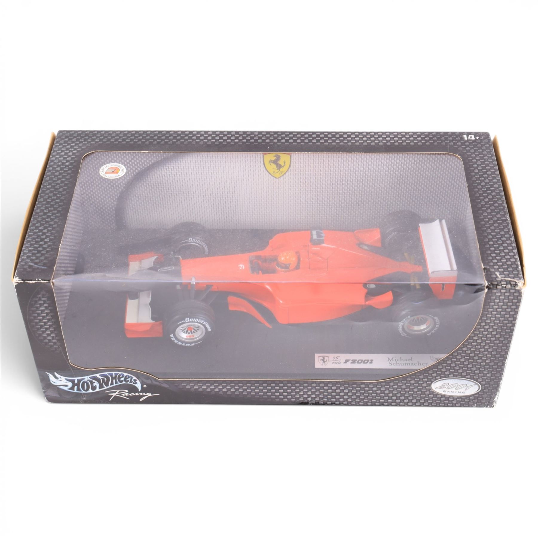Limited edition Hot Wheels Michael Schumacher Collection Ferrari F2001 Black Nose, no. 95/750, boxed
