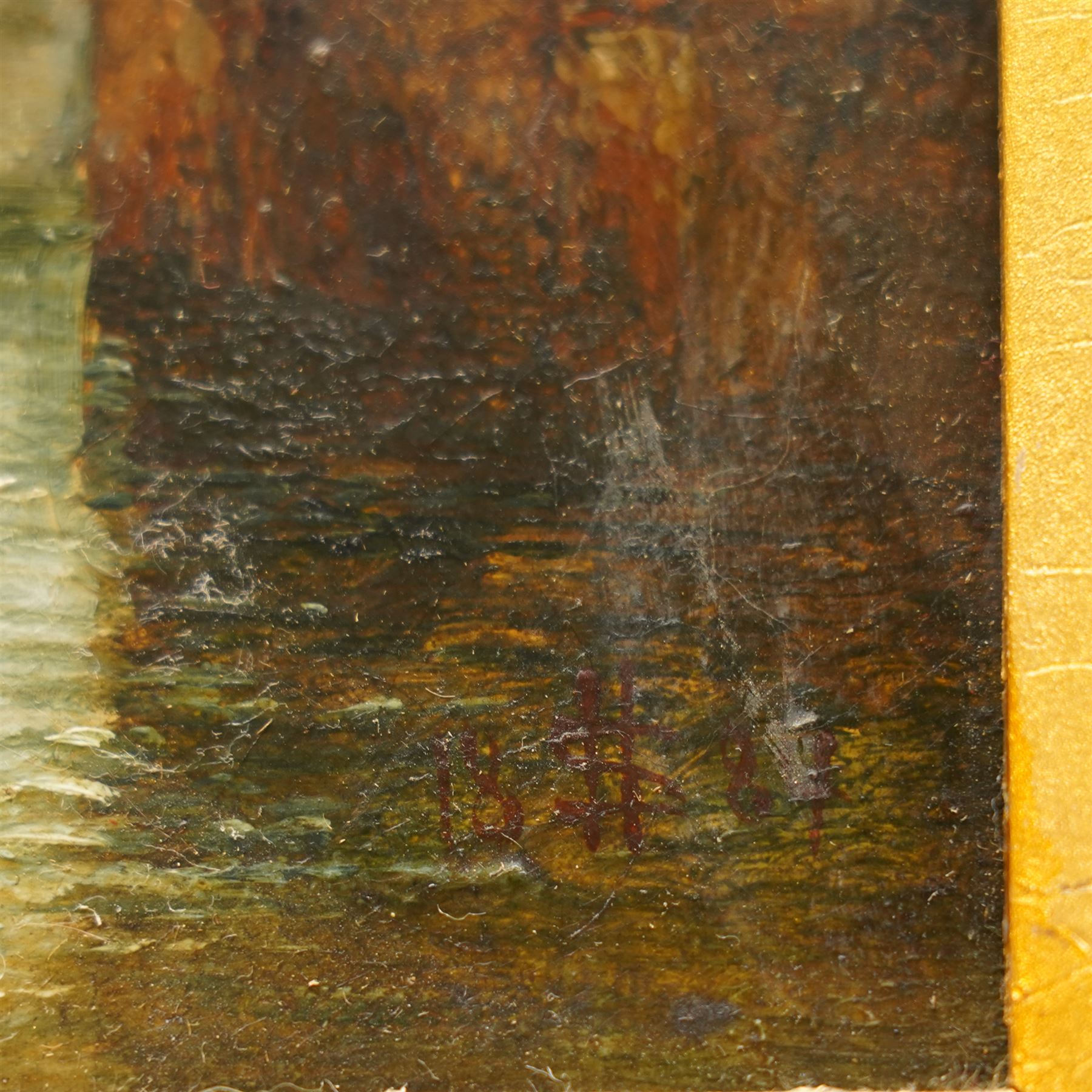 Henry Thomas Schafer (British/French 1854-1915): 'Ulm - Bavaria', oil on canvas signed with monogram and dated 1889, titled verso 39cm x 29cm