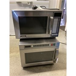 Daewoo commercial microwave and a Sharp microwave- LOT SUBJECT TO VAT ON THE HAMMER PRICE - To be collected by appointment from The Ambassador Hotel, 36-38 Esplanade, Scarborough YO11 2AY. ALL GOODS MUST BE REMOVED BY WEDNESDAY 15TH JUNE.