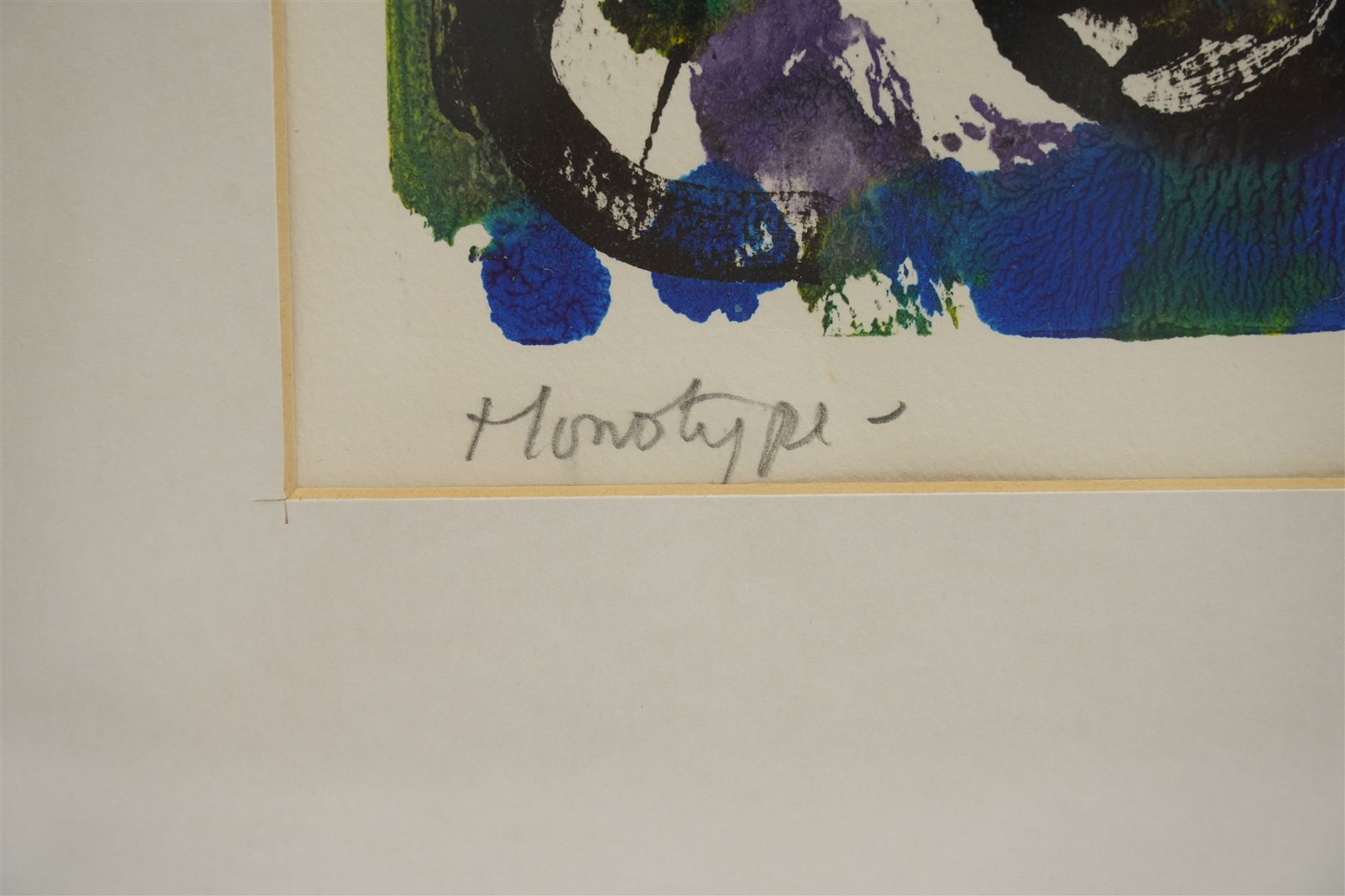 Gillian Ross Kelsey (British 1935-2025): 'Celtic Image No 1' and 'Celtic Image No 2', two acrylic monotypes signed and titled in pencil max 70cm x 110cm (2)