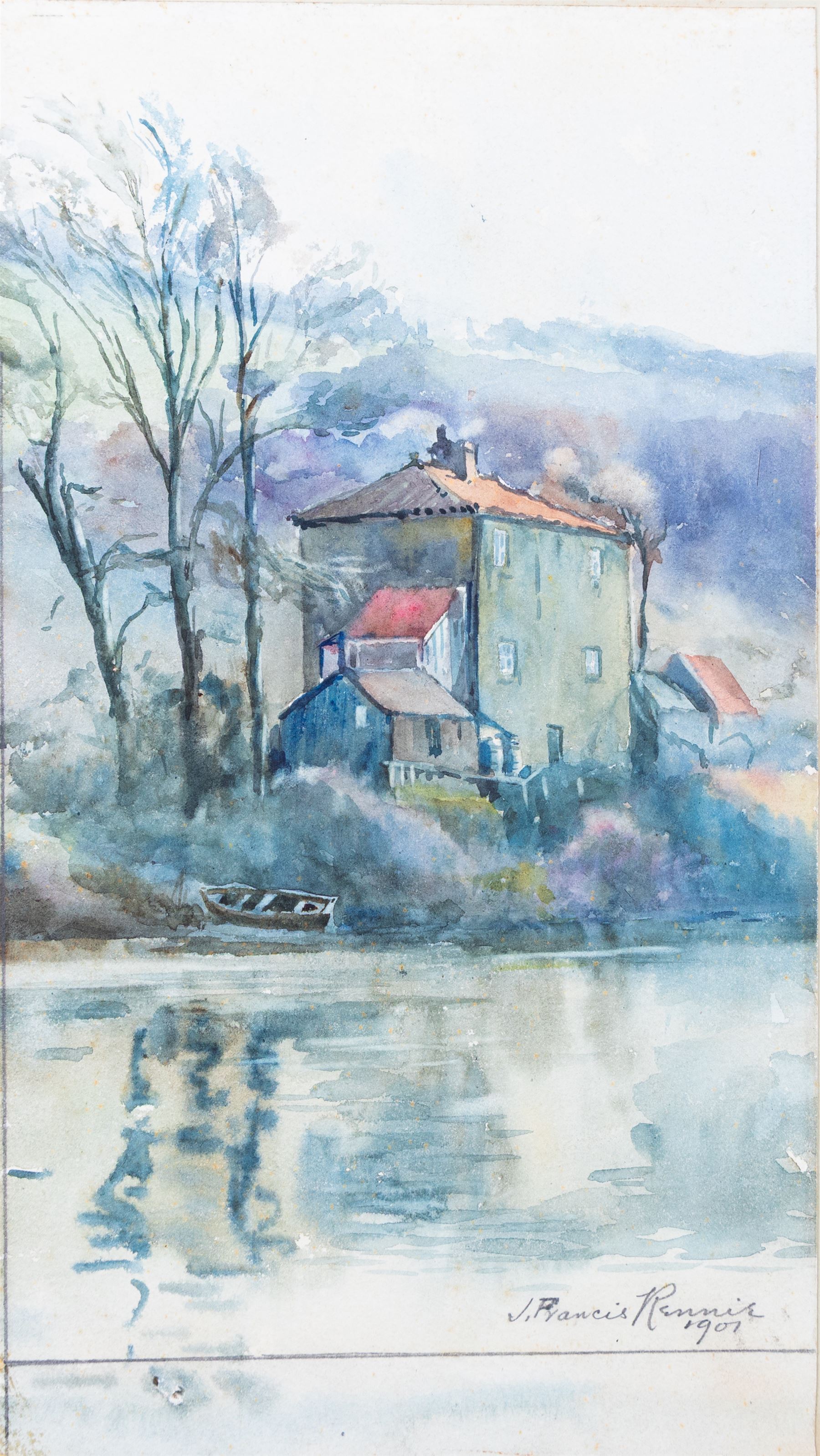 John Francis Rennie (British Early 20th Century): Whitby Scenes, set three watercolours signed, two dated 1901, max 30cm x 22cm (3) (unframed)