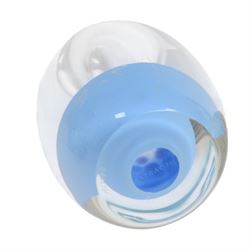 Svaja oval frosted glass paperweight, together with Caithness Distinction paperweight and other similar examples 