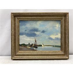 Norfolk School (20th century): Fishing Boats and Yachts, oil on board unsigned 29cm x 39cm