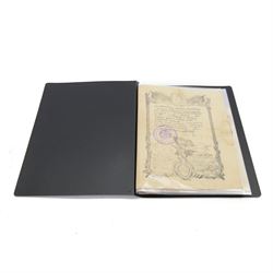 Russian medal citations and certificates, including examples from Stalingrad, Kiev, Captur...