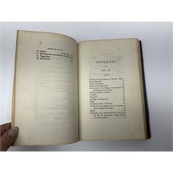 Bertin M. & Breton M.: China Its Costume, Arts, Manufactures etc. 1812 Stockdale London. Four volumes in one. Hand coloured plates. Half leather binding; Doolittle Rev. Justus: Social Life of the Chinese. 1868. Illustrated. Rebound in half morocco with marbled boards; and three other books of eastern interest (5)