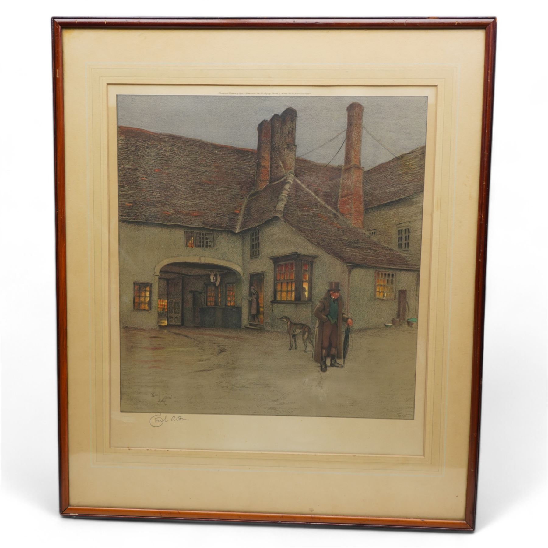 Cecil Aldin (British 1870-1935): Coaching Inns, set three coloured lithographs signed in pencil with blindstamp max 40cm x 40cm (3)