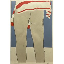 Georg Rauch (Austrian 1924-2006): 'Amanda's on my Mind', screenprint signed titled and numbered 1/250 in pen 72cm x 49cm