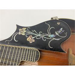 Ashbury F-Model eight-string mandolin, model no.IMF-150 with two-piece maple back and ribs and sunburst top, mother-of-pearl inlay; bears maker's label; L69cm