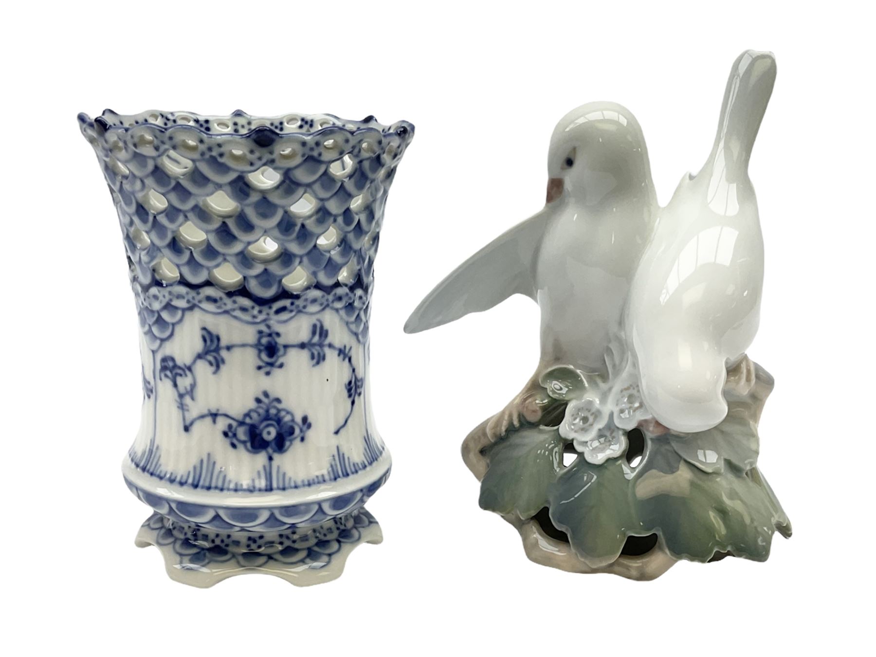 Royal Copenhagen Blue Fluted Lace vase | Antiques, Collectables 