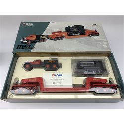 Three Corgi limited edition commercial vehicles - 31007 Heavy Haulage Annis & Co Ltd Diamond T Ballast with Girder Trailer & Locomotive Load No.07770/9400; 17904 Pickfords 2 Scammell Contractors No.3852/5000; and 97892 S. Houseman A.E.C. Mercury Truck & Trailer; all mint and boxed with certificates (3)