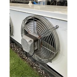 Searle single phase 3 fan air conditioning fridge unit, with compressor and control box (parts numbered 1.) Used in 25' x 15' x 10' room. Low power start up. - THIS LOT IS TO BE COLLECTED BY APPOINTMENT FROM DUGGLEBY STORAGE, GREAT HILL, EASTFIELD, SCARBOROUGH, YO11 3TX