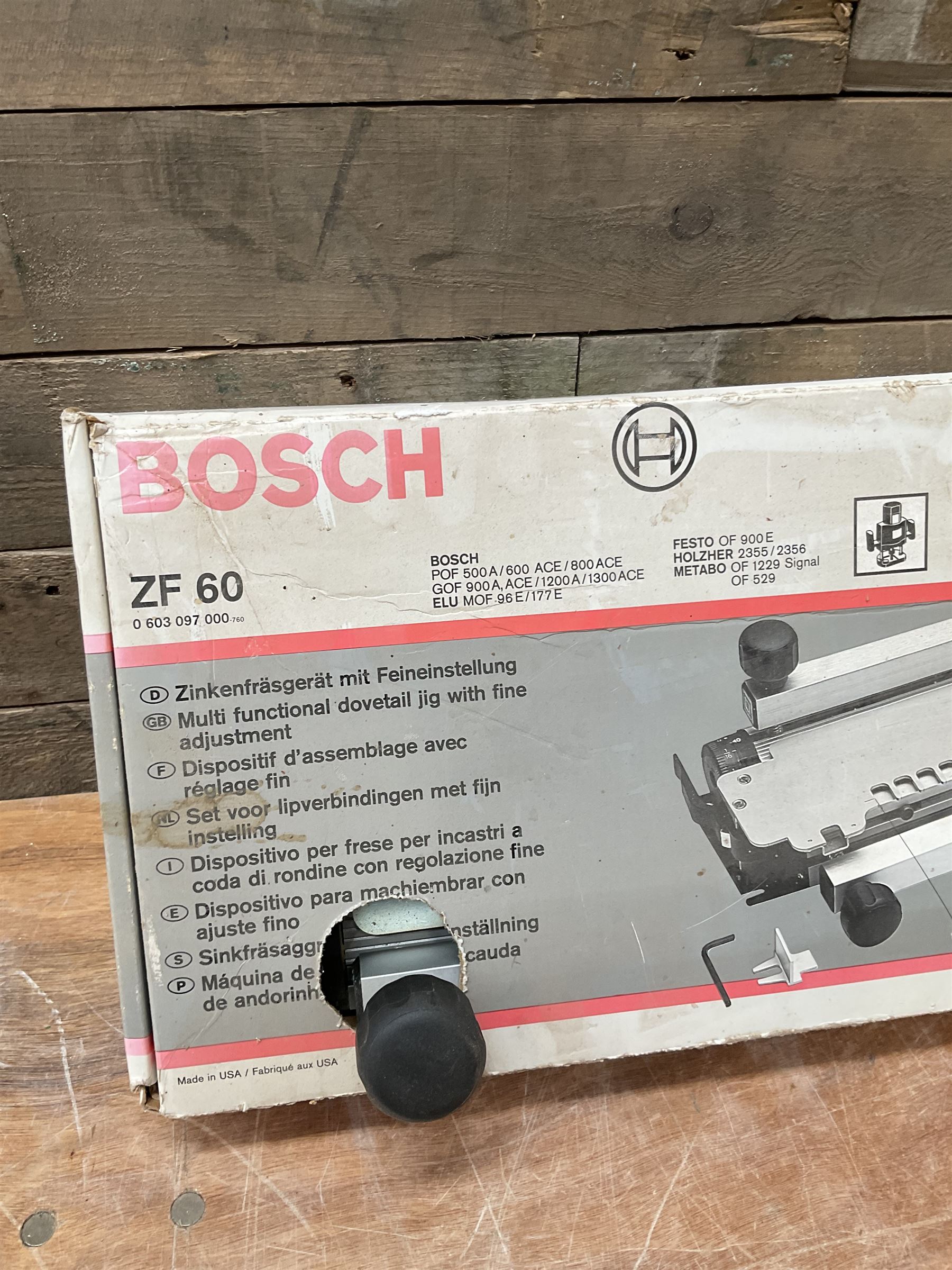 Bosch ZF60 multi functional dovetail jig - THIS LOT IS TO BE COLLECTED BY APPOINTMENT FROM DUGGLEBY STORAGE, GREAT HILL, EASTFIELD, SCARBOROUGH, YO11 3TX