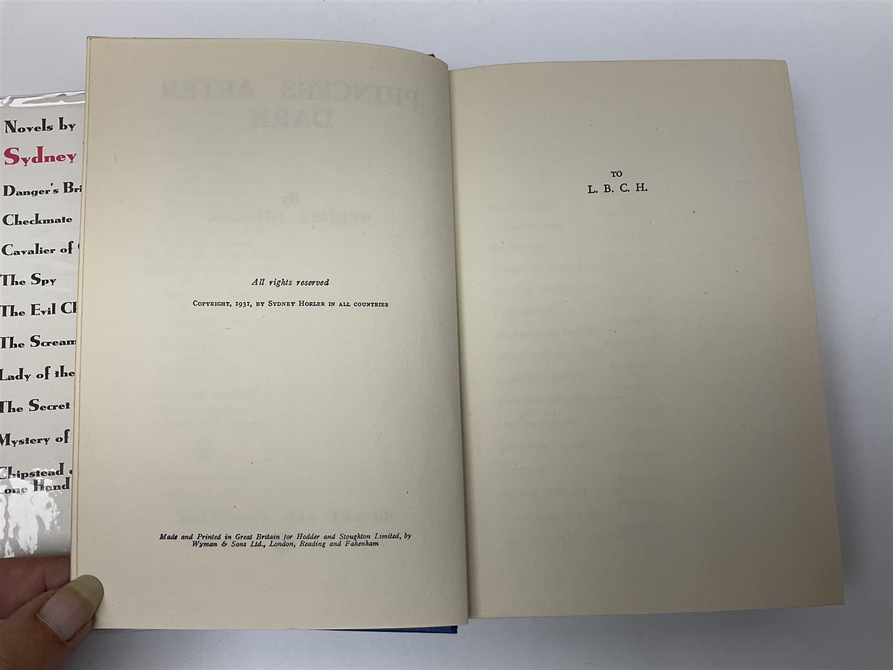 Collection of Hodder and Stoughton yellow jacket version books, to include Sydney Horler, George Goodchild, Dornford Yates, Leslie Charteris etc 