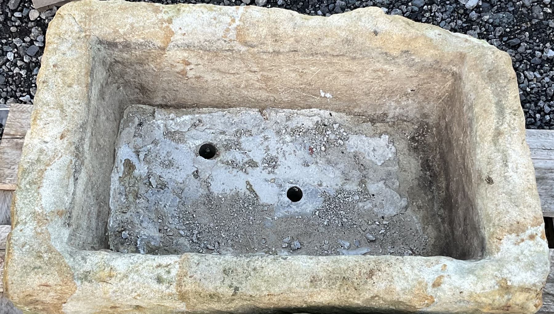 19th rectangular stone trough - THIS LOT IS TO BE COLLECTED BY APPOINTMENT FROM DUGGLEBY STORAGE, GREAT HILL, EASTFIELD, SCARBOROUGH, YO11 3TX