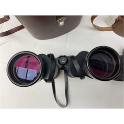 Three pairs of Carl Zeiss Jena binoculars, Jenoptem 10x50W, Jenoptem 8x30W and Deltrintem 8x30W, all cased (3)