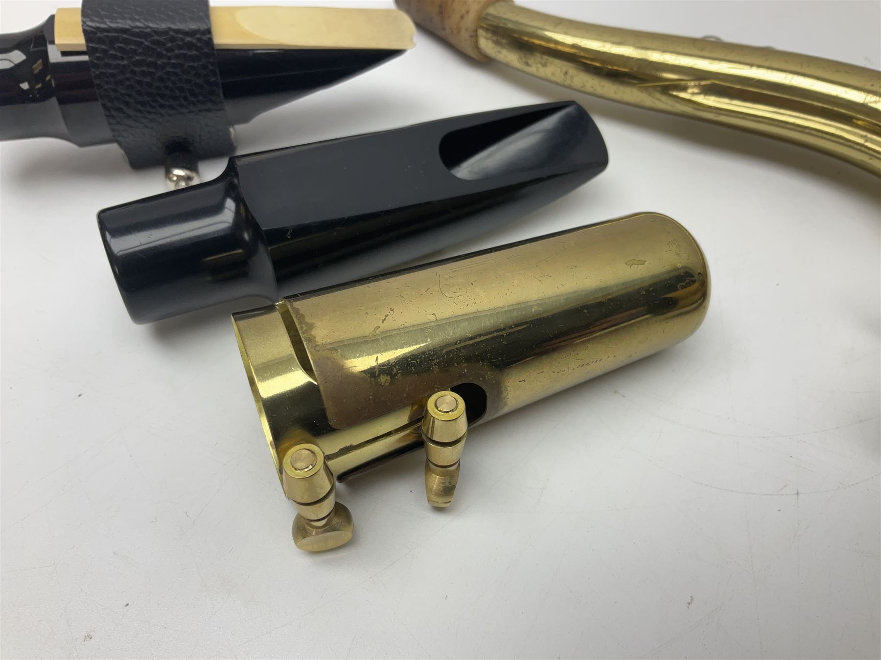 Czechoslovakian Corton tenor saxophone, probably 1970s/80s, serial no.132621; in fitted carrying case with crook and two mouthpieces