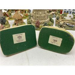 Sixteen Lilliput Lanes, to include The Golden Jubilee, Round Tower - Windsor Castle, Castle of the Golden Chalice, Travellers Rest, with box and deed,  Summer Days, Sunshine Creek, Writing with Lewis Carol, with box and deed,  etc 