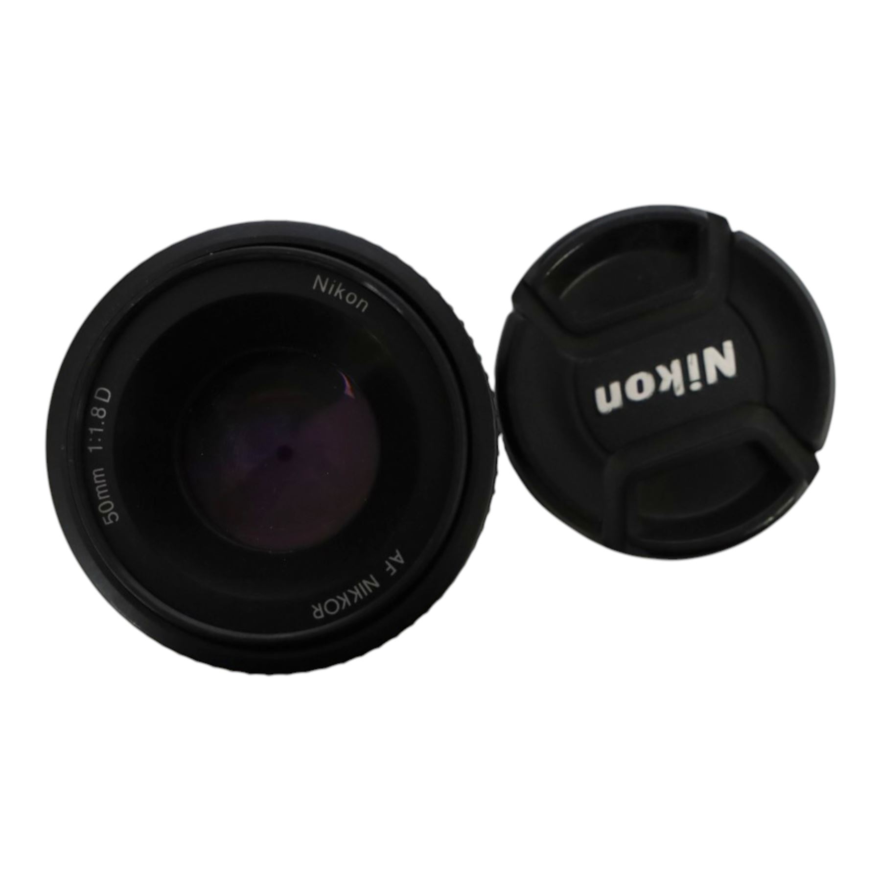 Nikon D800E camera body serial no. 6018204, with AF-S Nikon Nikkor 24-70mm 1:2.8E ED lens and battery charger, together with a Nikon AF Nikkor 50mm 1:1.8D lens