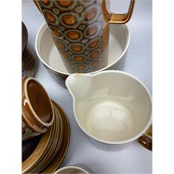 Hornsea Bronte pattern dinner and  wares, to include coffee pot, hot water jug, two milk jugs, two covered tureens etc (28)