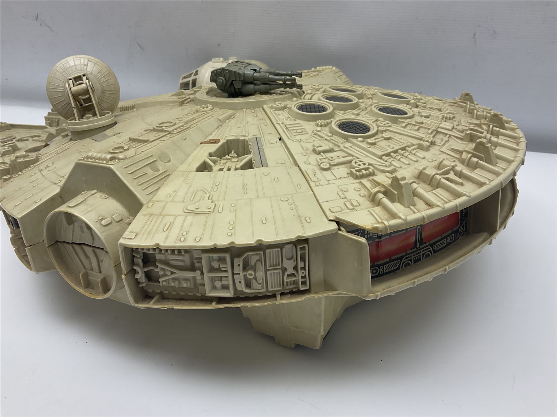 Star Wars - two unboxed vintage Star Wars vehicles comprising Millenium Falcon with 3 3/4