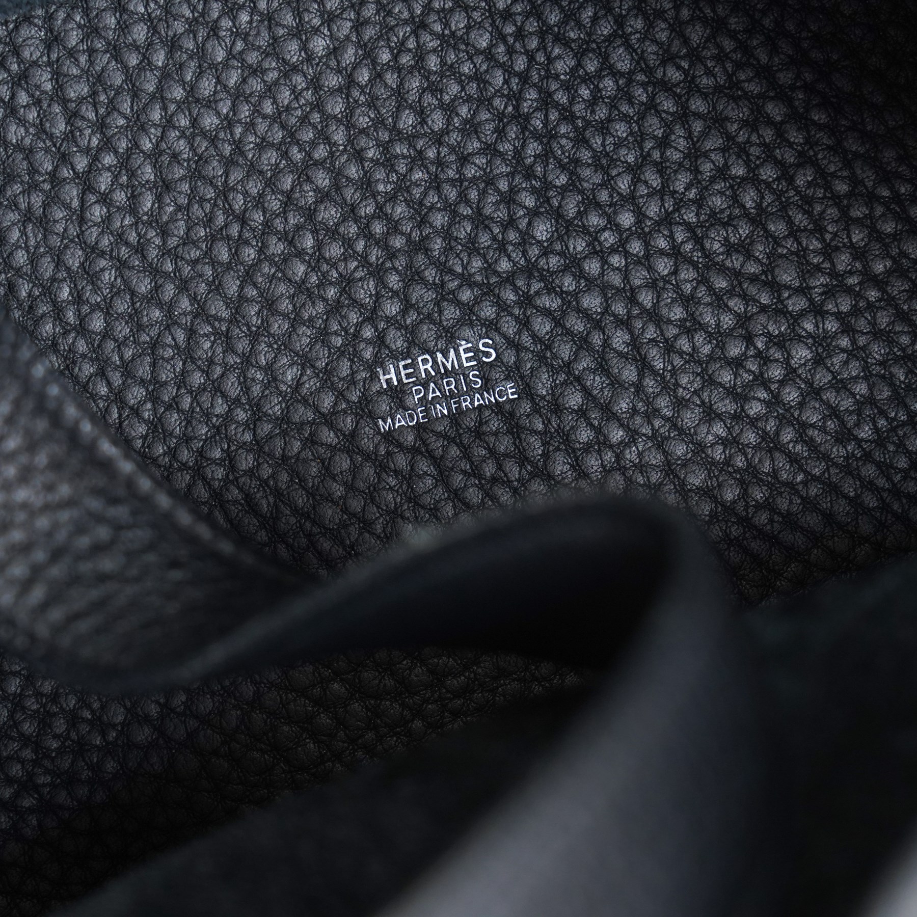 Hermès - Picotin Lock 22 handbag in Noir Taurillon Clémence leather, the unlined bucket-form body with twin flat handles, strap and palladium-plated padlock fastening, stamped Hermès Paris Made in France and P within a square for 2012, with original Hermes dust bag