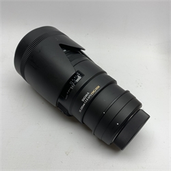 Sigma for Nikon camera lens, 'SIGMA 70-200mm 1:2.8 APO DG HSM', housed in a carry case