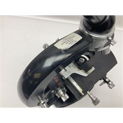 Four microscope, comprising W.J George Ltd, Watson Service 716606, Meopta no 230087 and one other  