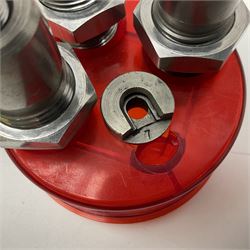 Three sets of reloading dies comprising Lee .22 Hornet and .38 Special in original boxes with paperwork; and unboxed .310 Cadet (possibly NDFS)