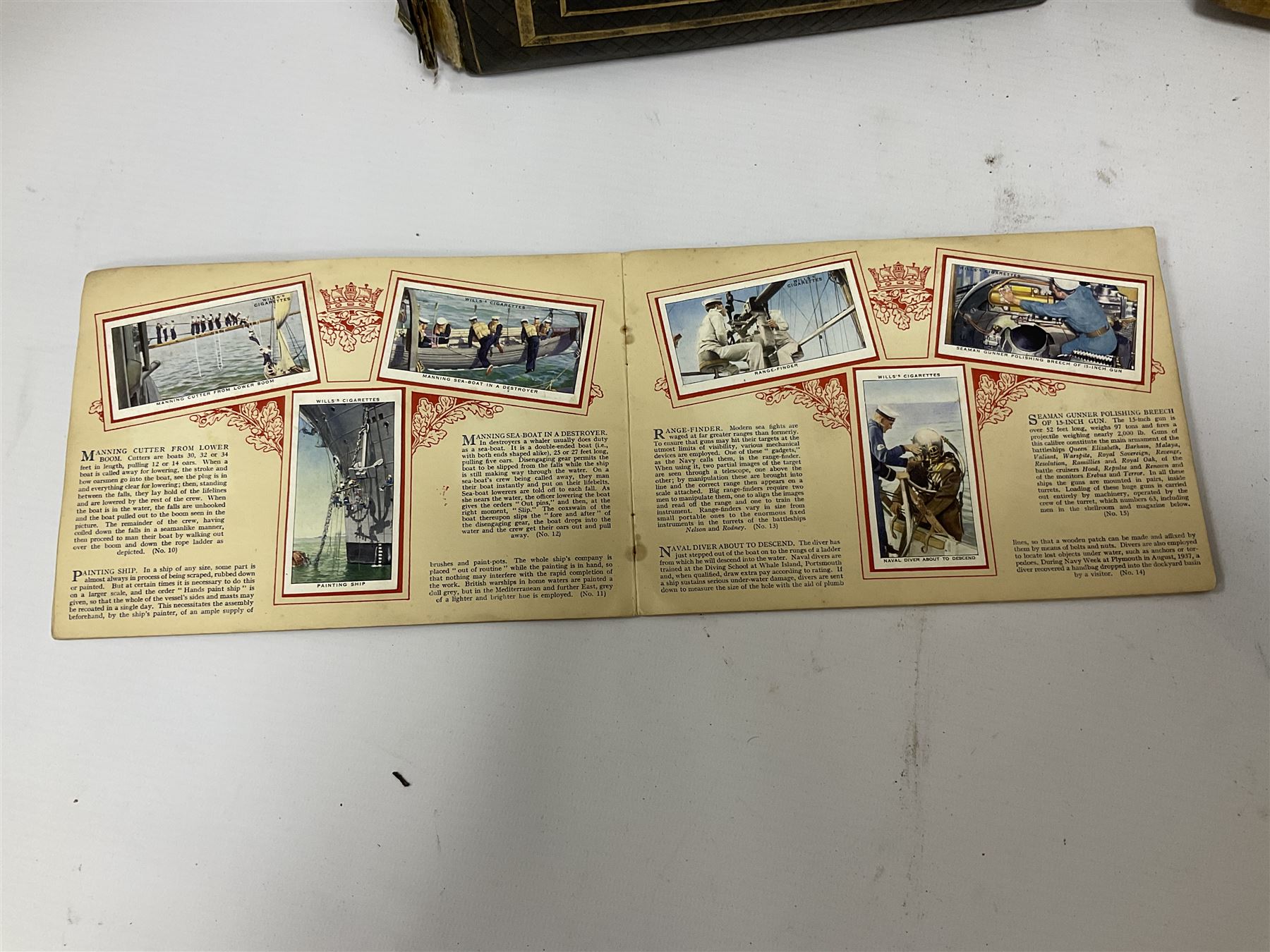 No 2 model Ellams Duplicator Ban Tam, together with a leather bound photo album and a 'Wills's cigarette card Album' full of cigarette cards