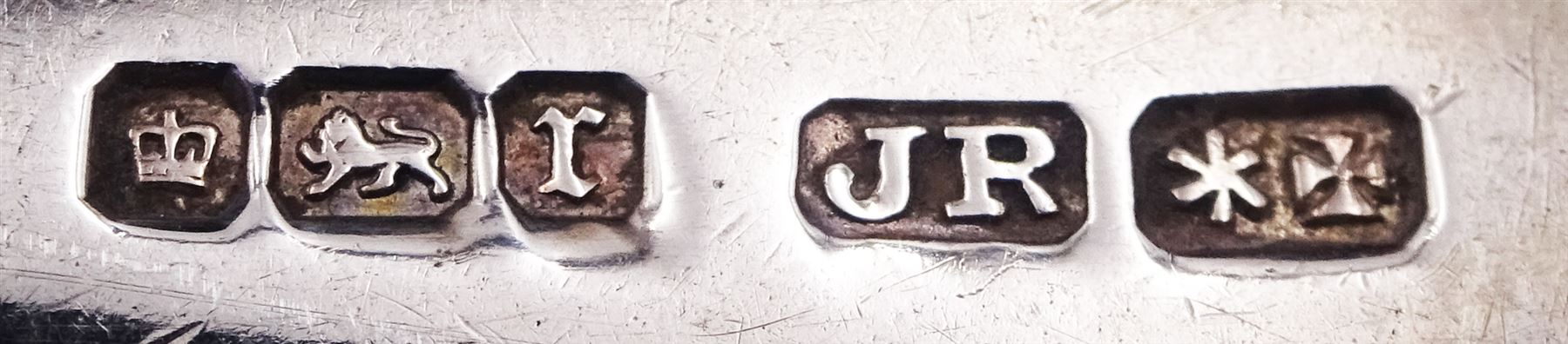 Group of silver flatware, comprising set of six early 20th century teaspoons with foliate engraved detail, hallmarked Joseph Rodgers & Sons, Sheffield 1909 and 1911, a set of six Victorian beaded edge teaspoons, hallmarked Sheffield 1897, Victorian dessert spoon, hallmarked Charles Boyton (II), London 1886, late Victorian teaspoon, and four early 20th century silver handled butter knives, approximate weighable silver 10.27 ozt (319.5 grams)