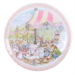 Royal Doulton Brambly Hedge Afternoon tea sets, for Spring, Summer and Autumn, together with winter plate and saucers and two trinket dishes   