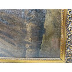 Isaac Michael Cohen (Australian 1884-1951): Portrait of Smiling Girl with Red Scarf, oil on canvas signed with monogram, with James Bourlet & Sons label verso 76cm x 63cm 