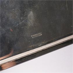 Square silver tray with raised border 20cm square Sheffield 1931 Maker Finnigans Ltd