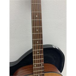 2008 Taylor Model 114 acoustic guitar with mahogany back and ribs and spruce top, serial no.20080825837, L104.5cm; in Taylor hard carrying case with paperwork