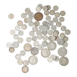 Approximately 300 grams of Great British pre-1947 silver coins