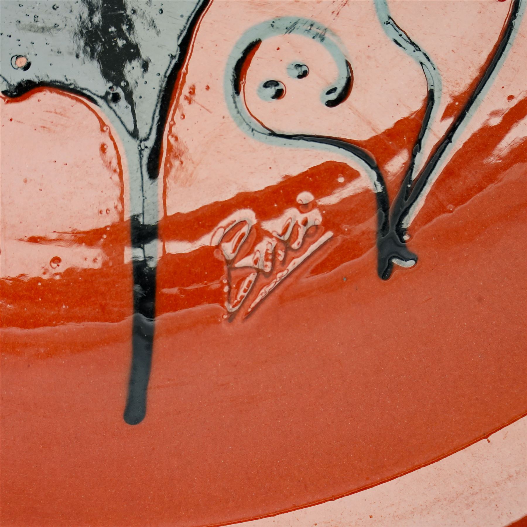 Thomas Buxo (Catalan Contemporary): two large bowls, and a triple division dish, all signed, D41cm (3)